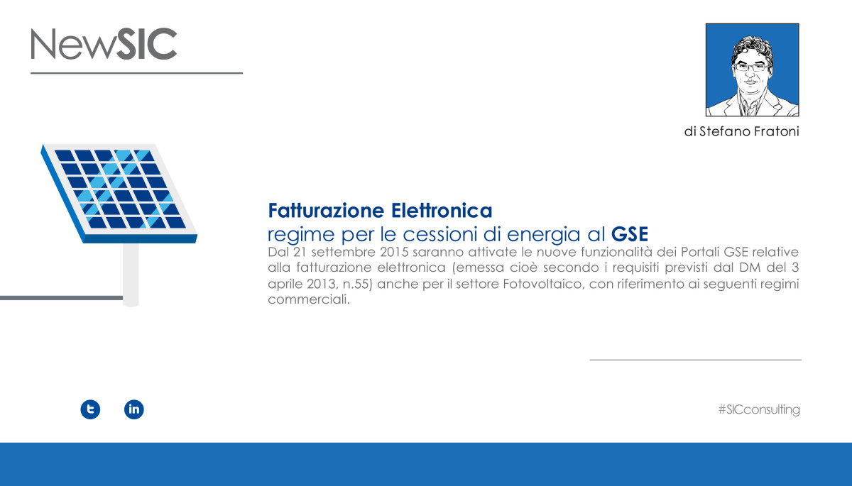 Fatturazione Elettronica - GSE